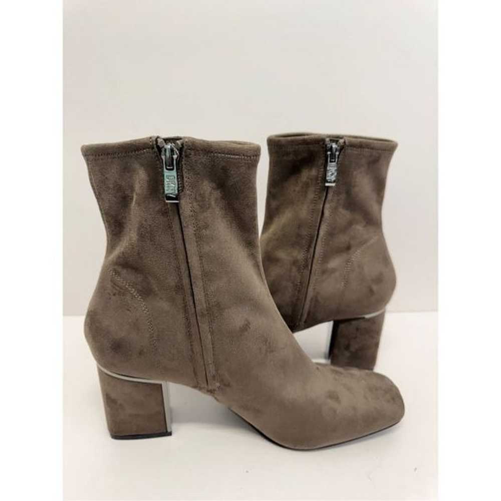 DKNY Boots Size 6 Brown Square Toe Block Heel Tex… - image 5