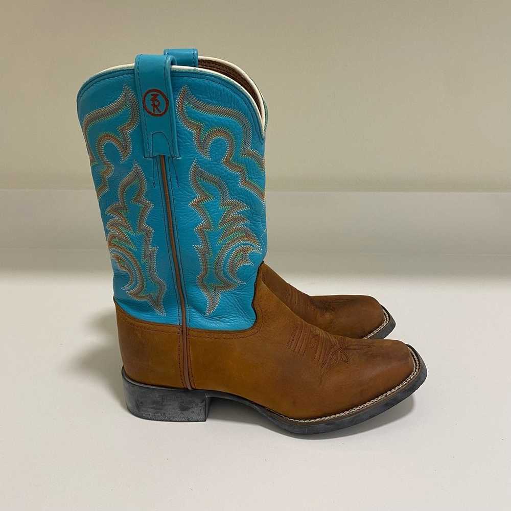 Tony Lama Rowena Western Cowboy Boots Square Toe … - image 3