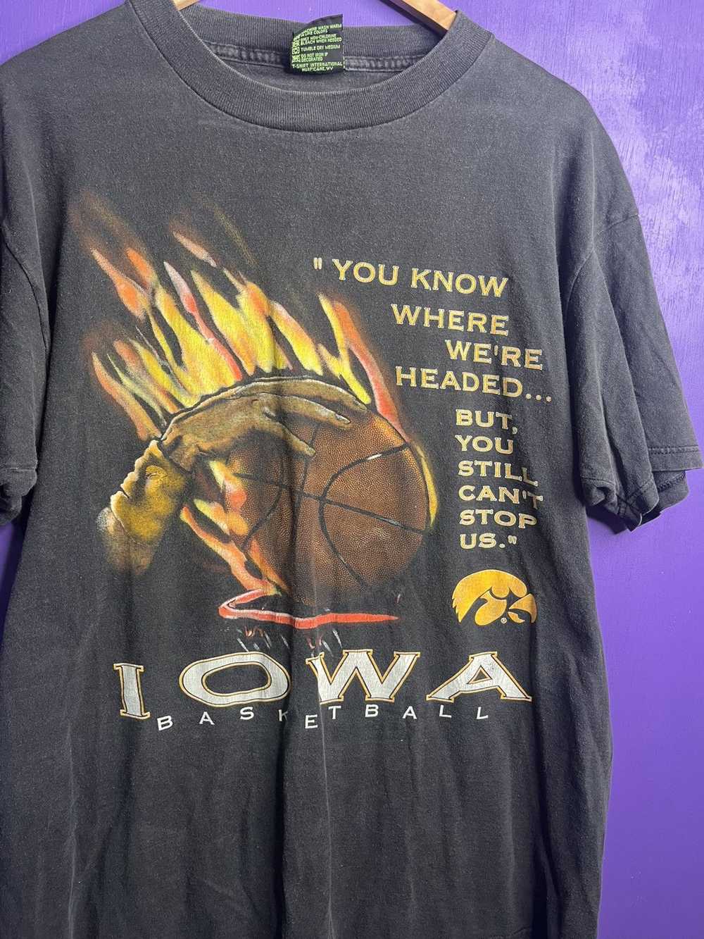 American College × Vintage Vintage 90s Iowa Hawke… - image 3