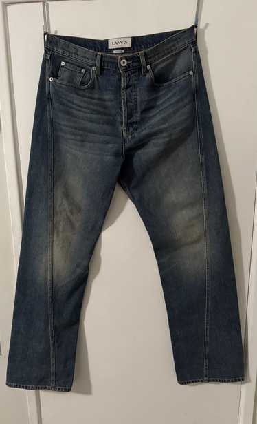 Lanvin Lanvin Blue Twisted Jeans