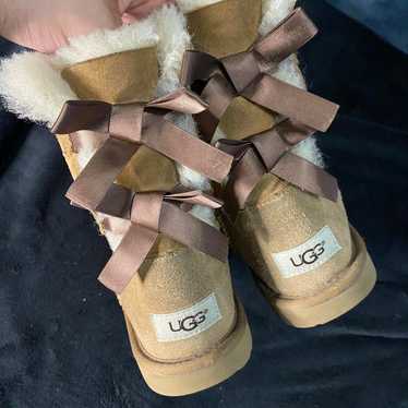 Brown Ugg Bailey Bow II Boots