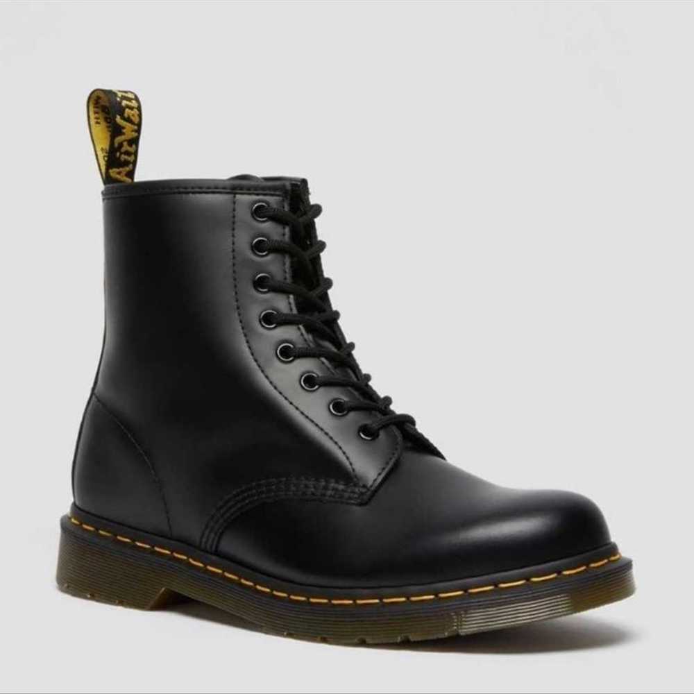 Black Dr. Martens 1460 Smooth Leather Boots - image 2