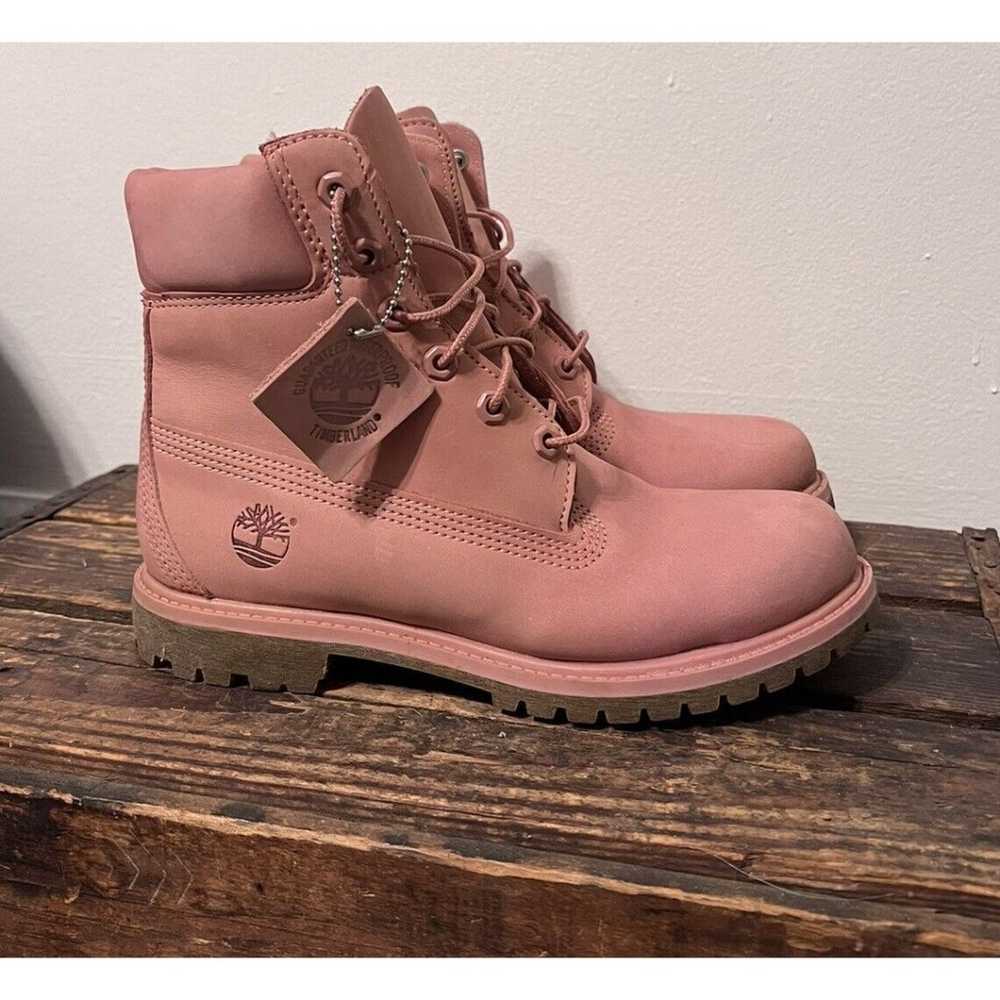 Light Pink Timberland Premium 6in Waterproof Boot… - image 1