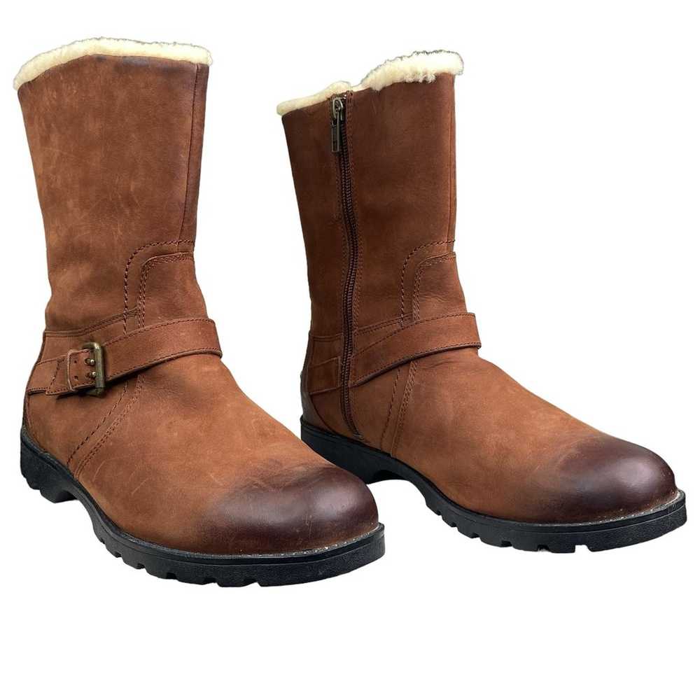 UGG Women’s Glendale Brown Leather Shearling Line… - image 5