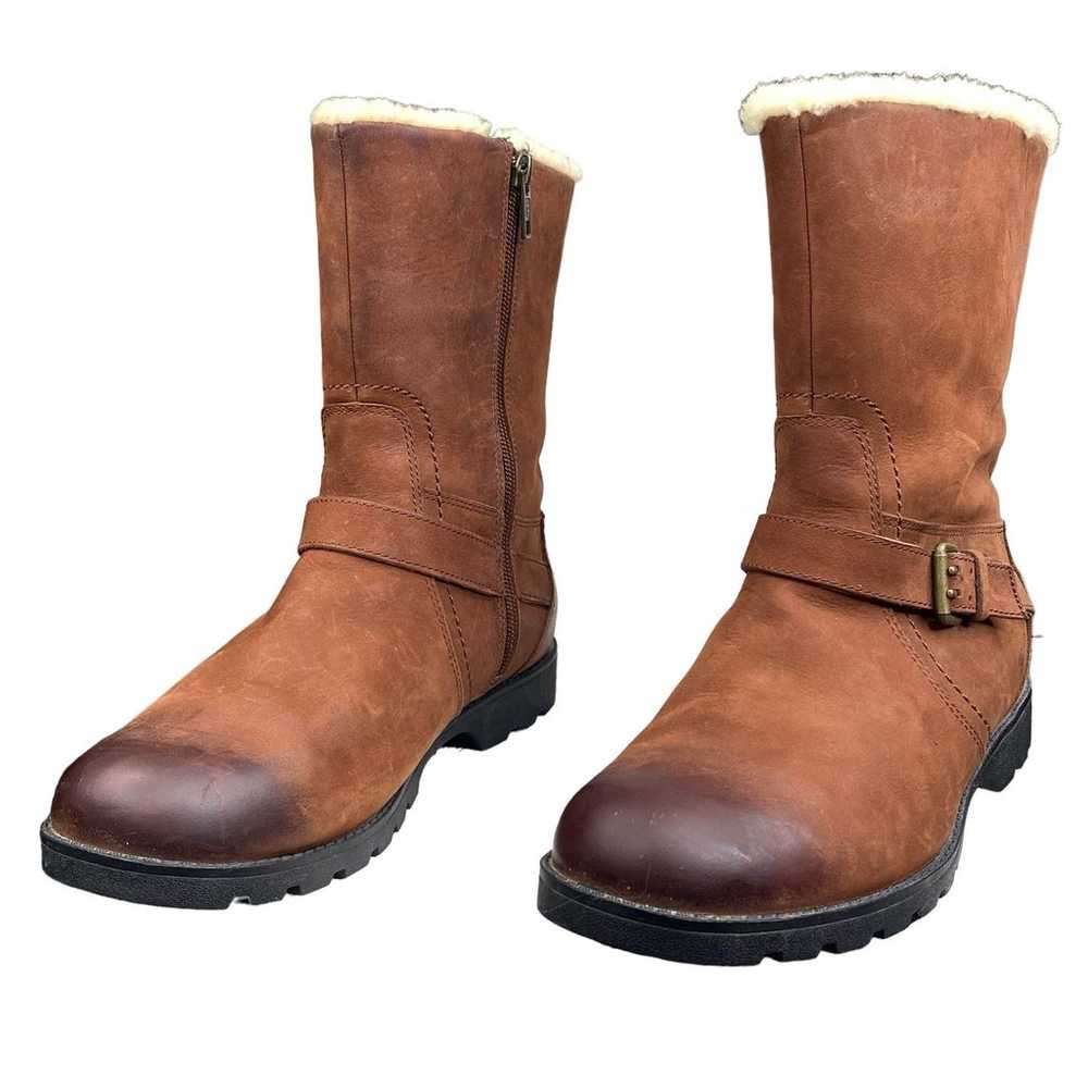 UGG Women’s Glendale Brown Leather Shearling Line… - image 6