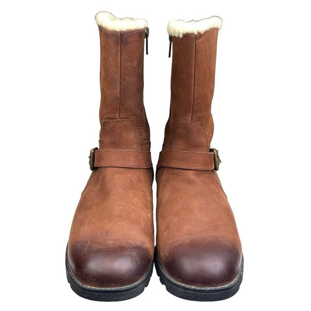 UGG Women’s Glendale Brown Leather Shearling Line… - image 7