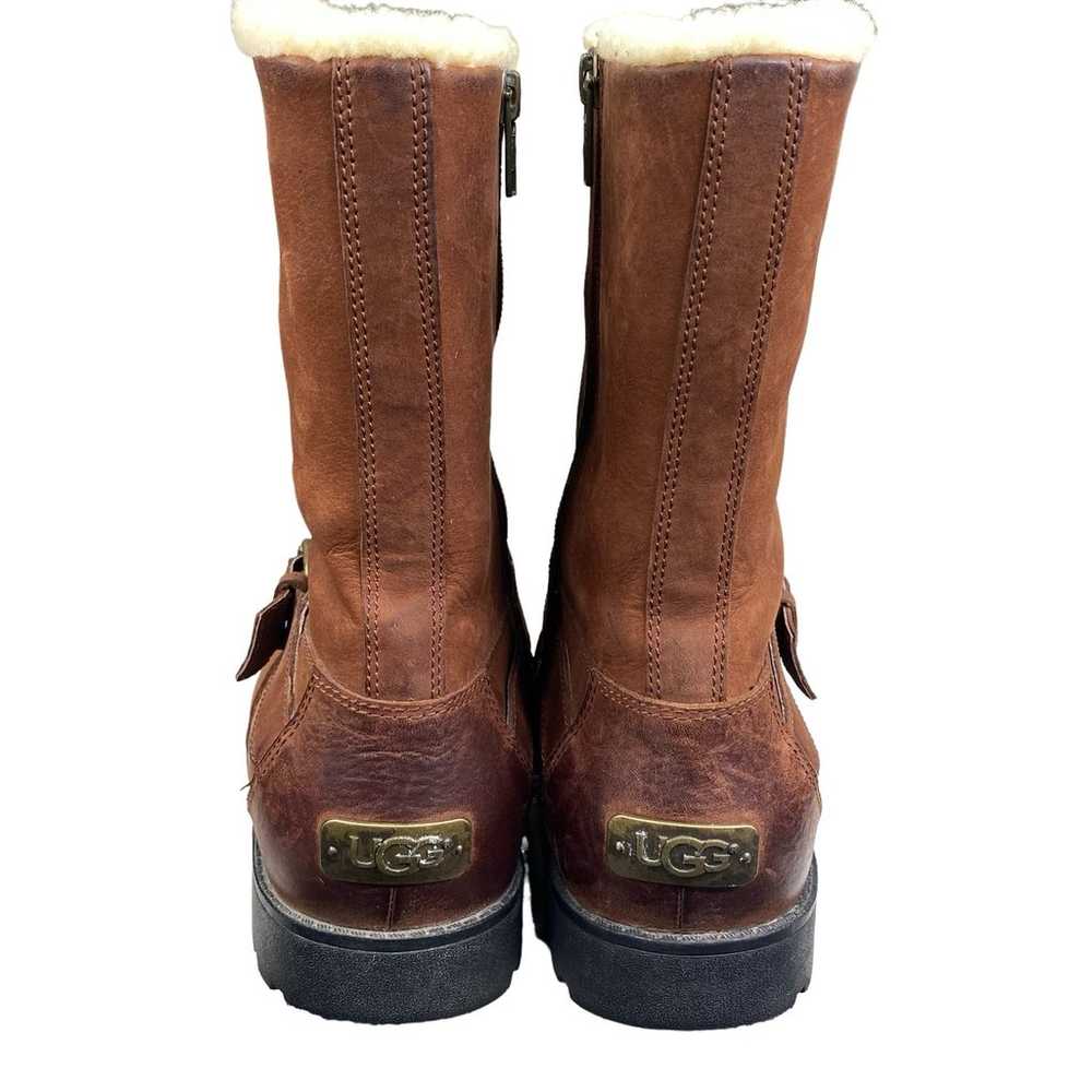 UGG Women’s Glendale Brown Leather Shearling Line… - image 9