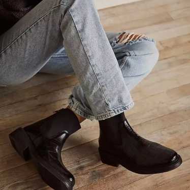 Free People Black Leather Boots