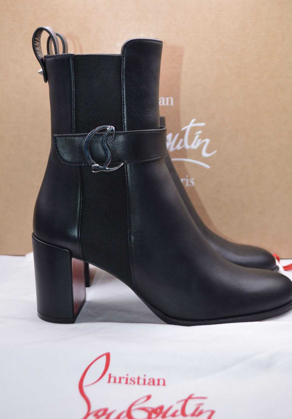 Product Details Christian Louboutin Black Chelsea… - image 3