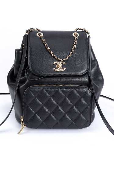 CHANEL 2022 Caviar Quilted Business Affinity Backp