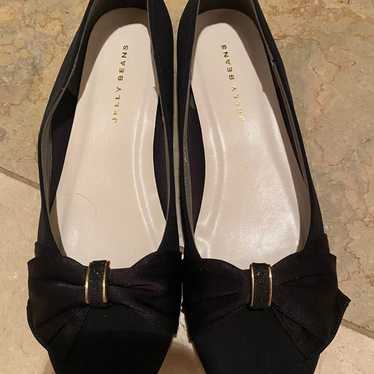 Jelly Beans Black Flat Shoes with Ribbon - image 1