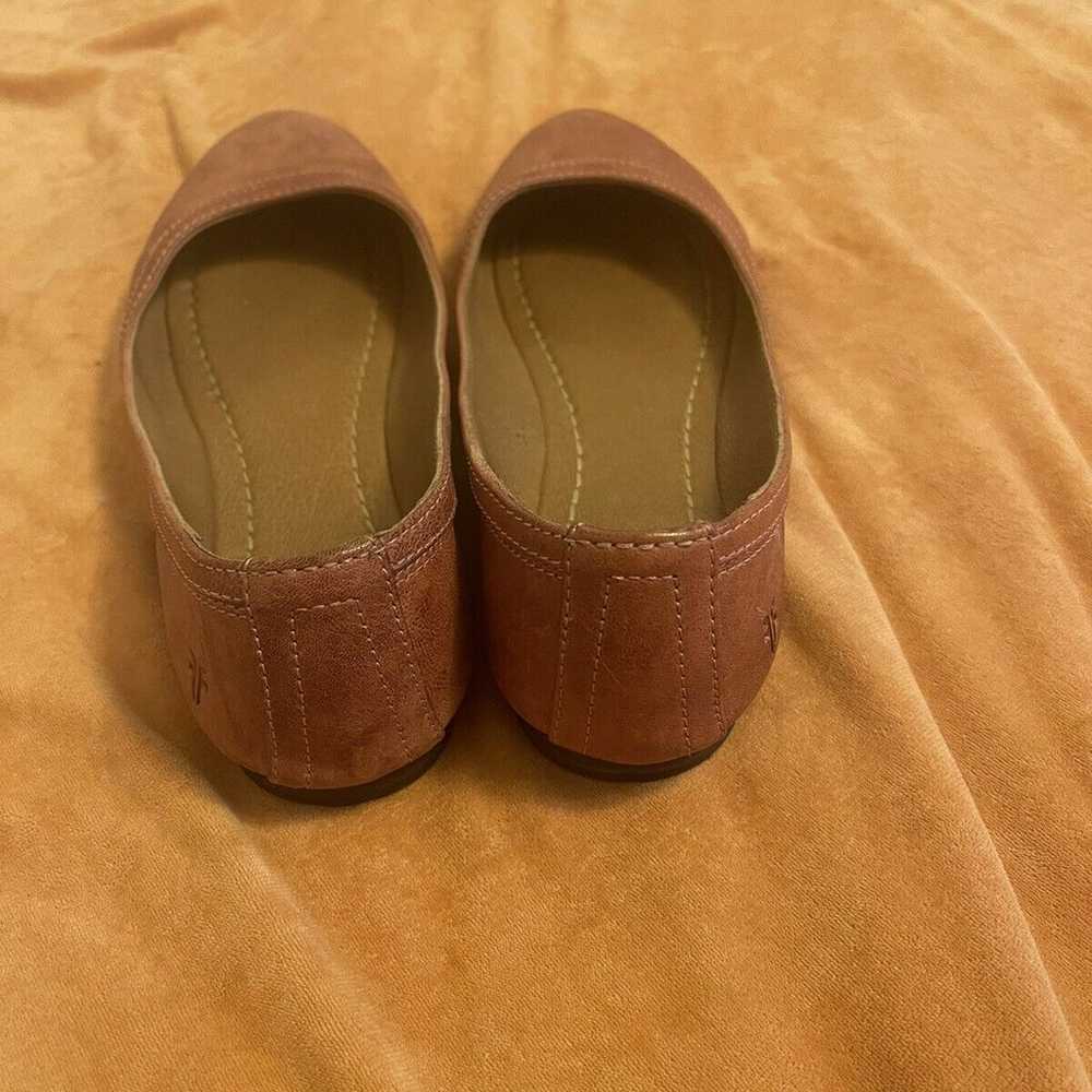 Frye Carson Ballet Flat Brown Leather Shoes Women… - image 3