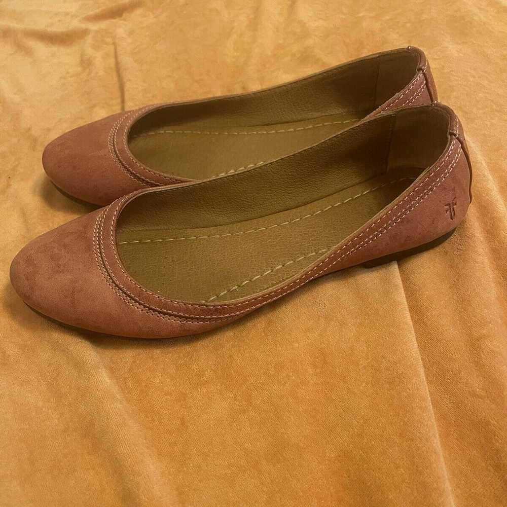 Frye Carson Ballet Flat Brown Leather Shoes Women… - image 4