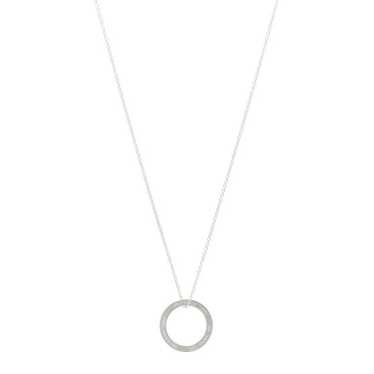 TIFFANY Sterling Silver 1837 Circle Pendant Neckla