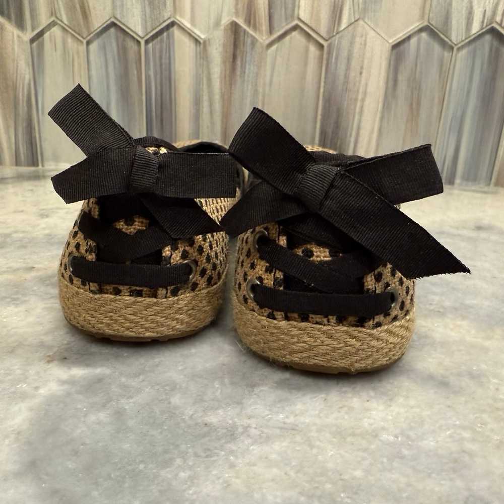 UGG Indah Burlap Black Tan Polka Dot Slip on Ball… - image 4