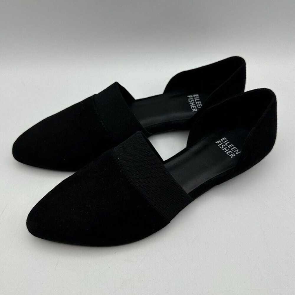 Eileen Fisher Flute Vero Cuoio D'Orsay Suede Flat… - image 1