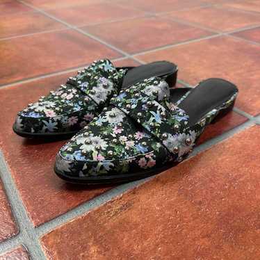 Rebecca Minkoff Studded Black Floral Loafers - image 1