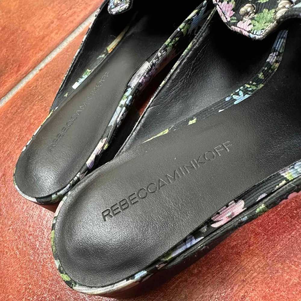 Rebecca Minkoff Studded Black Floral Loafers - image 5