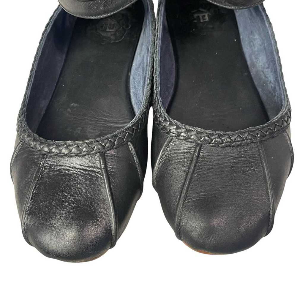 ELF Love Bird Leather Flats Black Size 9 - image 4