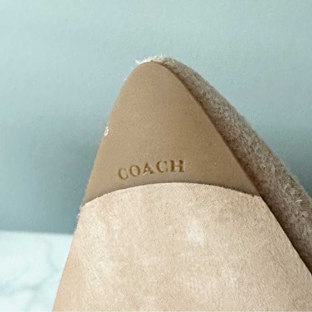 Coach Valerie Nude Blush Suede Pointed Toe Flats … - image 12