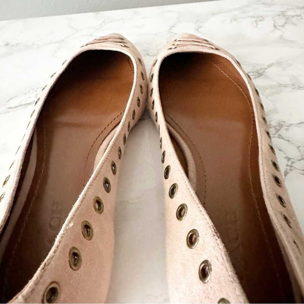 Coach Valerie Nude Blush Suede Pointed Toe Flats … - image 7