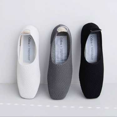 Offen Gray Mesh Flat Shoes 37 Women's Shoes - image 1