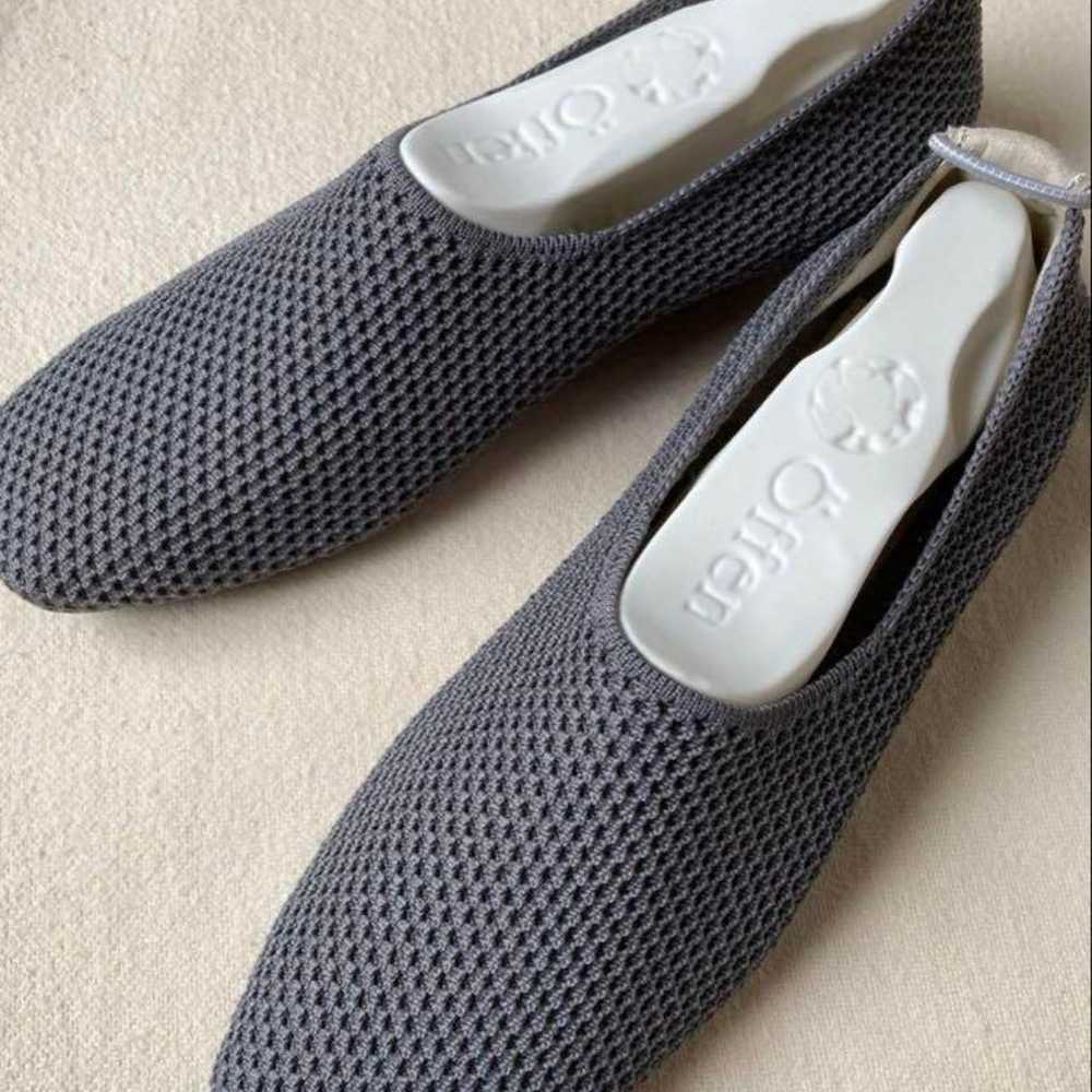 Offen Gray Mesh Flat Shoes 37 Women's Shoes - image 3