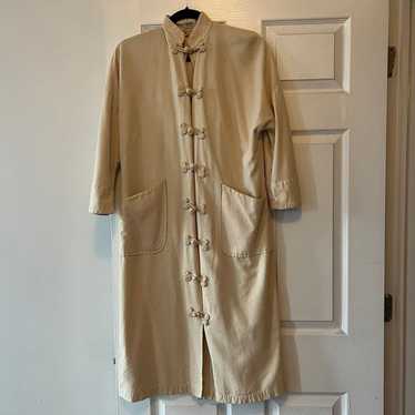 Japanese Vintage Raw Silk Japanese Duster (S) |… - image 1