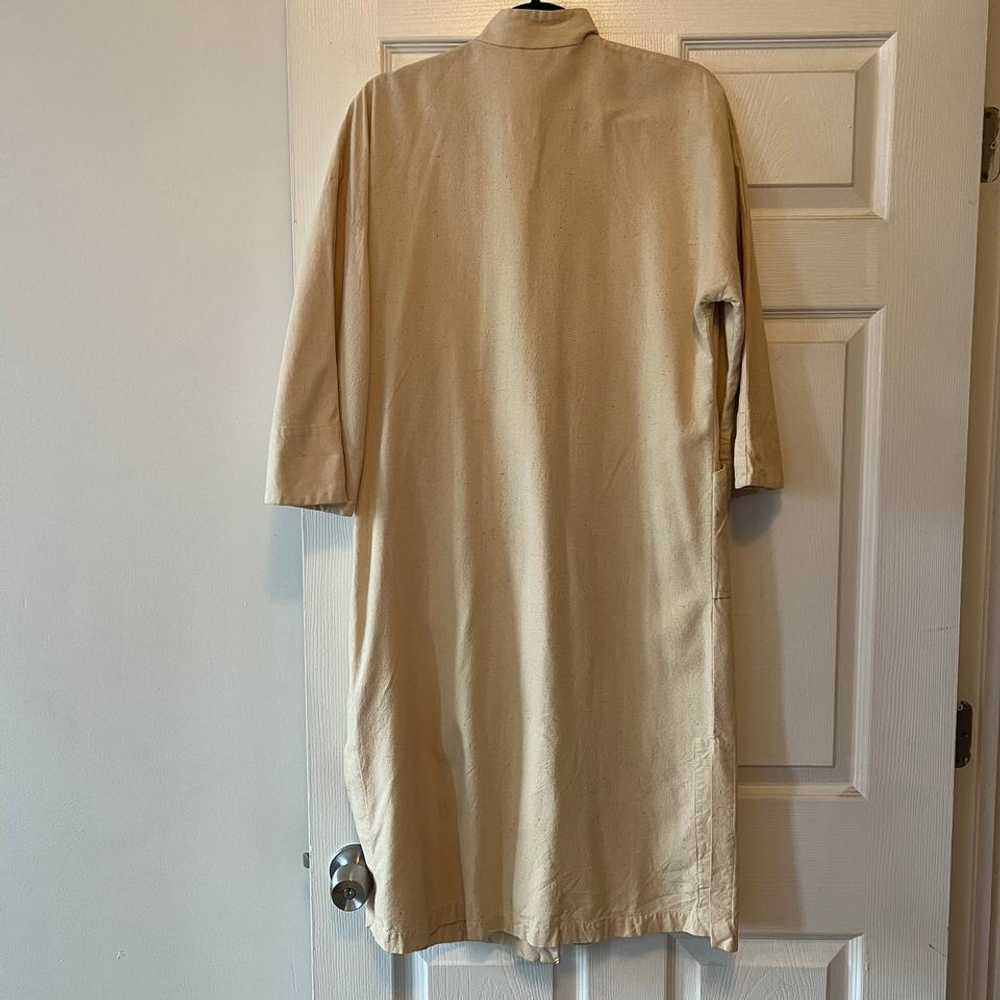 Japanese Vintage Raw Silk Japanese Duster (S) |… - image 4