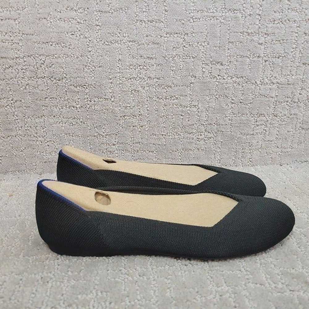 Rothy's The Flat Women's Size US 9 Solid Black Sl… - image 2