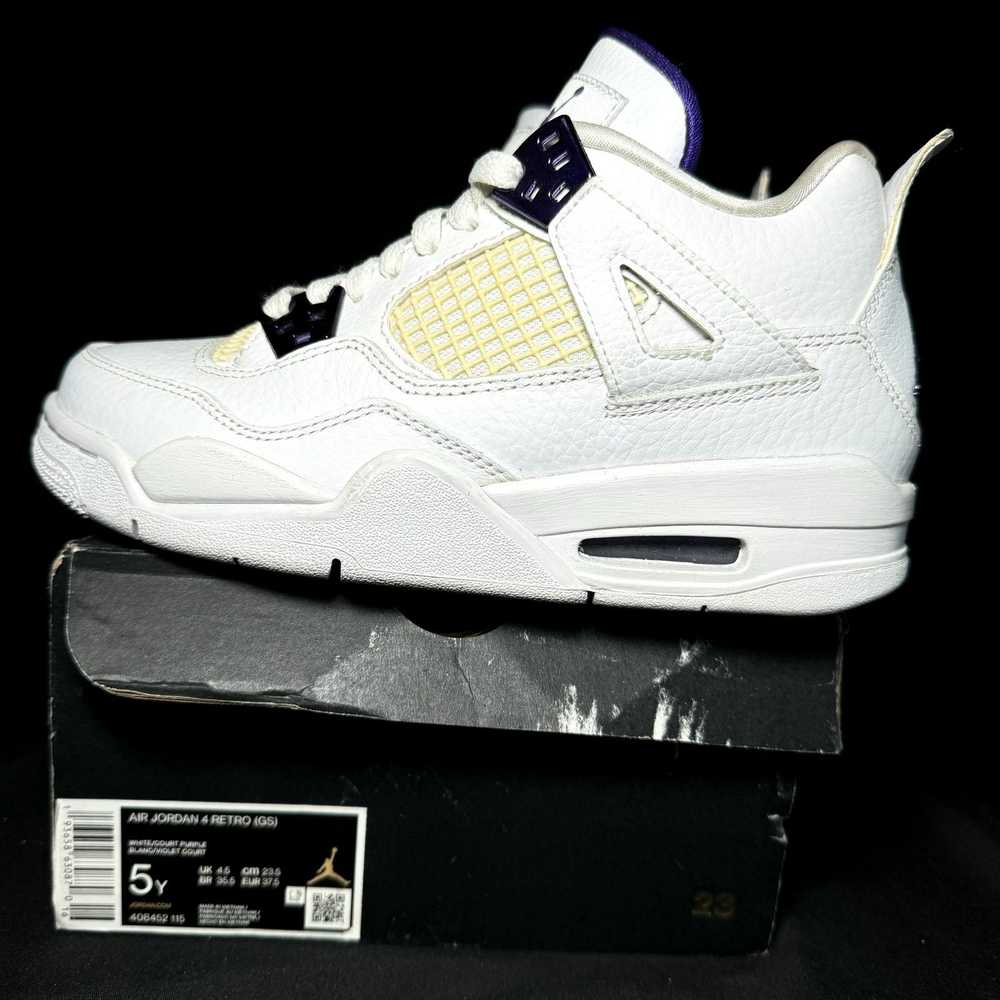 Jordan Brand × Nike Air Jordan 4 Retro GS Purple … - image 1