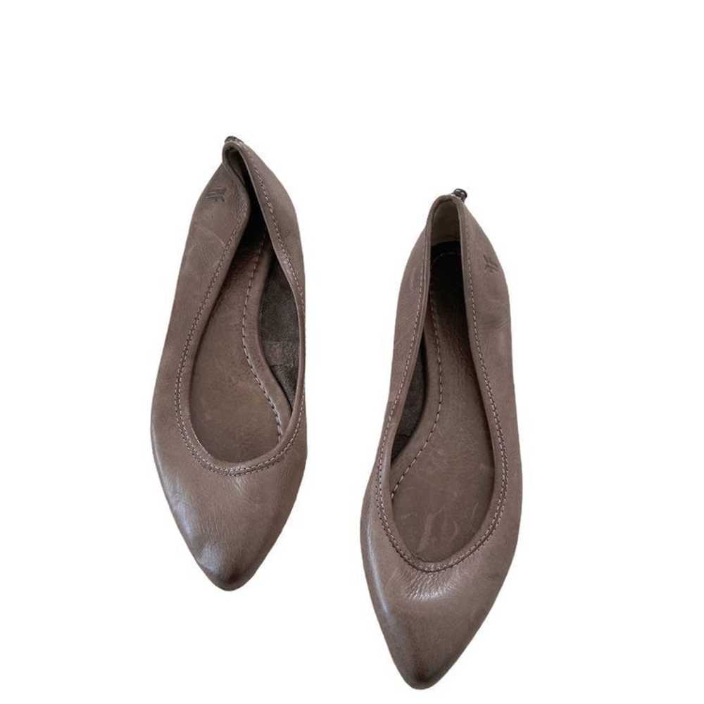 Frye Regina Taupe Pointy Ballet Flats - image 2