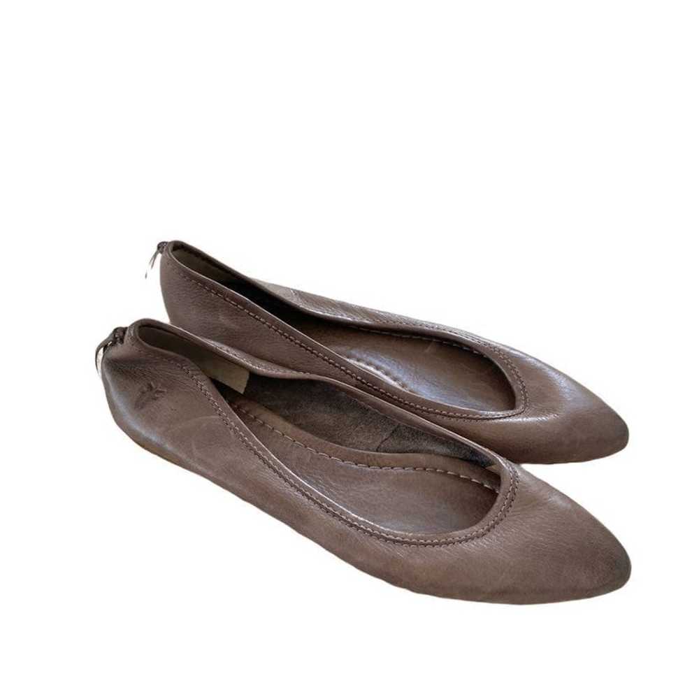 Frye Regina Taupe Pointy Ballet Flats - image 3