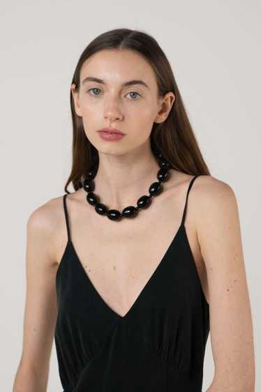 Vintage Beaded Choker - Black