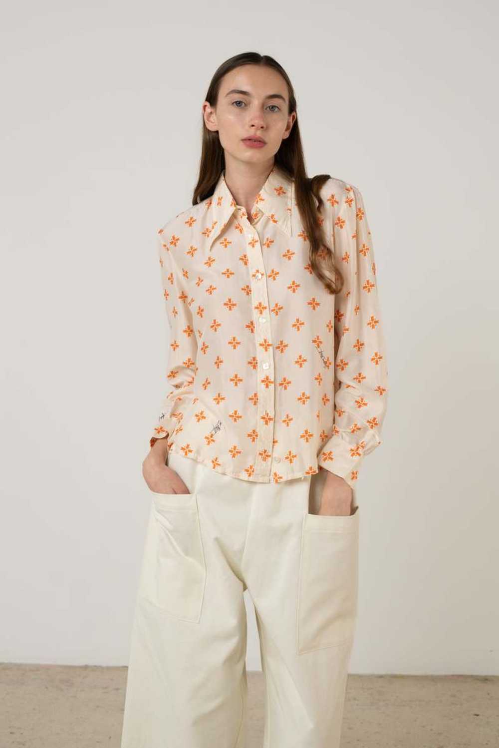 Jacques Fath Vintage Blouse - Cream - image 6