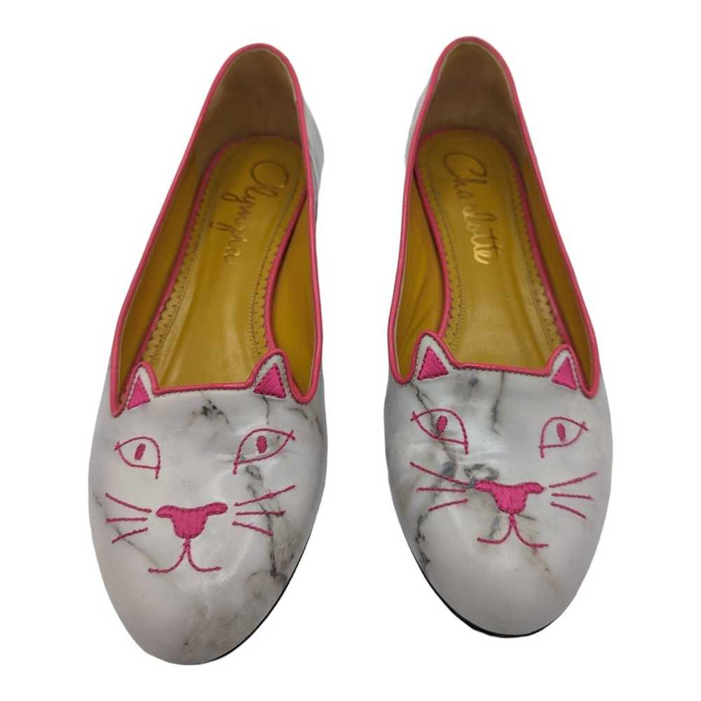 Charlotte Olympia Marble Kitty Flat Limited Editi… - image 2