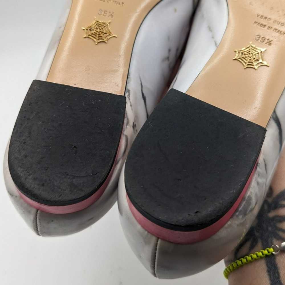 Charlotte Olympia Marble Kitty Flat Limited Editi… - image 6