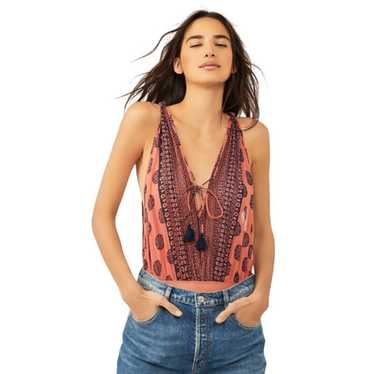 Free People Soul Of The Sun Brick Combo Bodysuit M