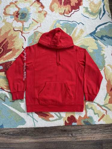 Supreme Supreme Sleeve Embroidered Hoodie SS18 Red