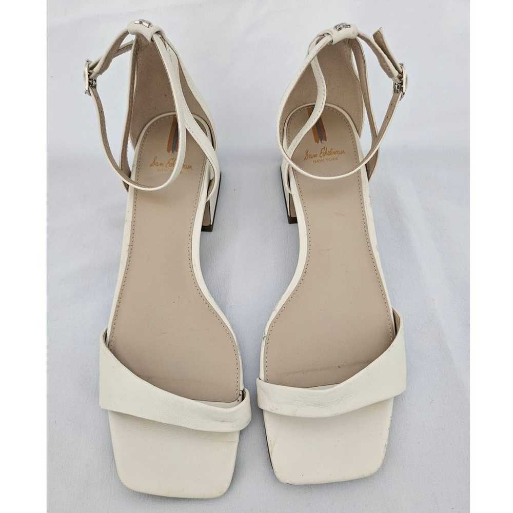 Sam Edelman Off White Cream Wilson Leather Block … - image 4