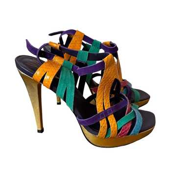 DVF Diane Von Furstenberg Bright Strappy Platform 