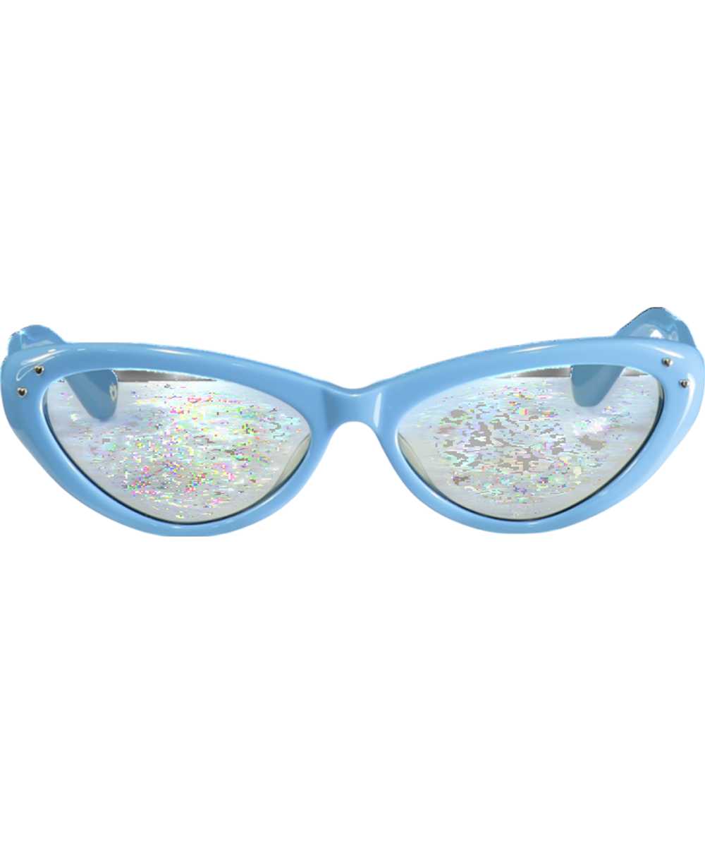 Bonnie by Bonnie Clyde Blue Skinny Dip Sunglasses - image 1