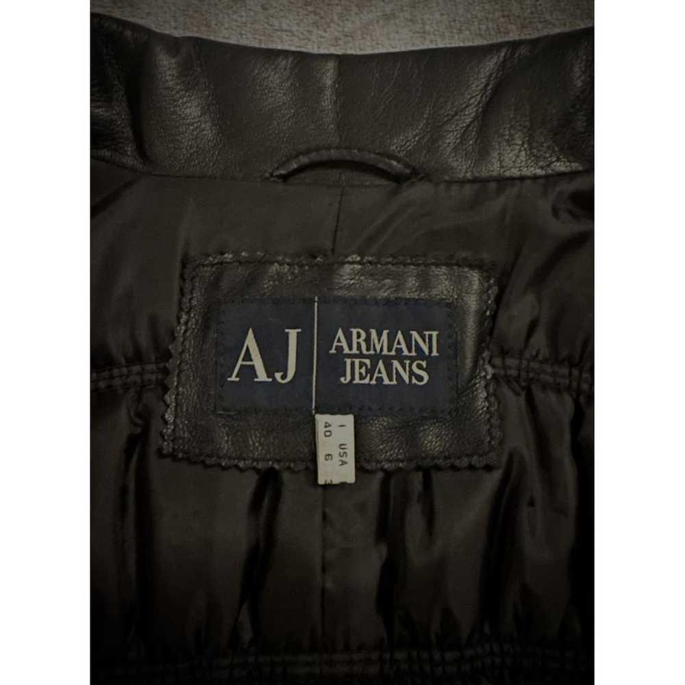 Armani Jeans Leather short vest - image 2