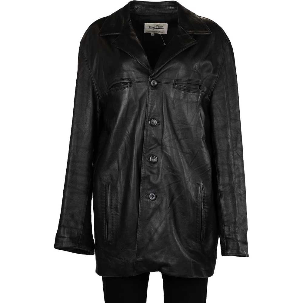 Unbranded Leather Jacket - XL Black Leather - image 1