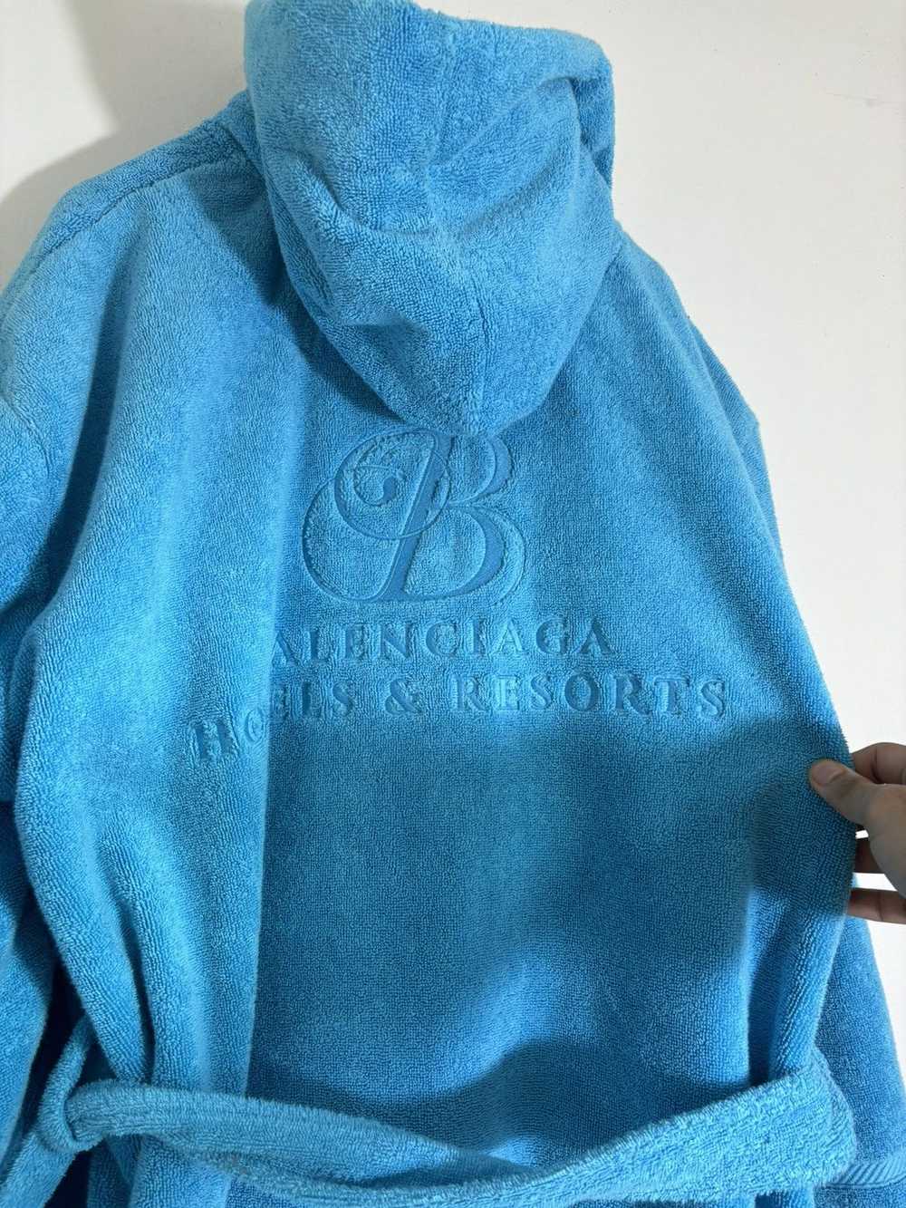 Balenciaga Balenciaga hooded Towel Robe - image 4