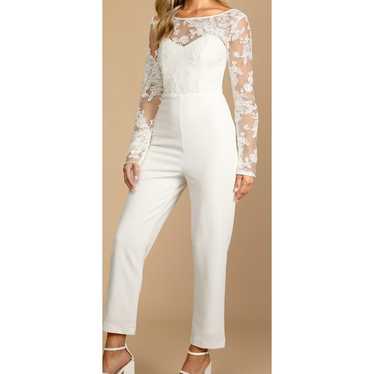 LULU'S S Write Your Own Romance White Embroidered… - image 1