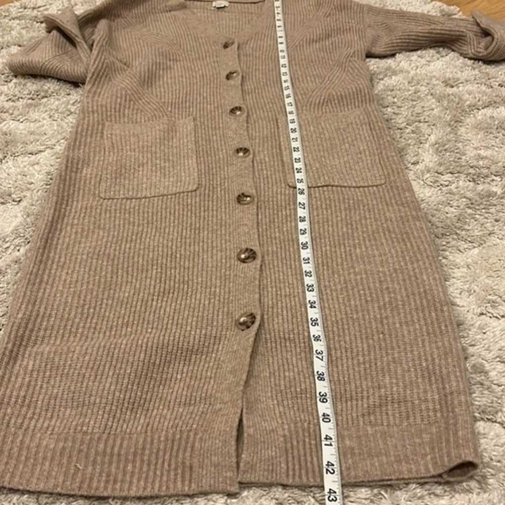 A New Day Long Button Up Sweater Dress Size Small - image 7