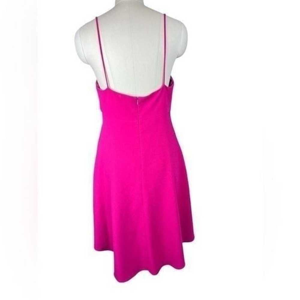 Black Halo pink mcadam mini dress size 8 - image 3