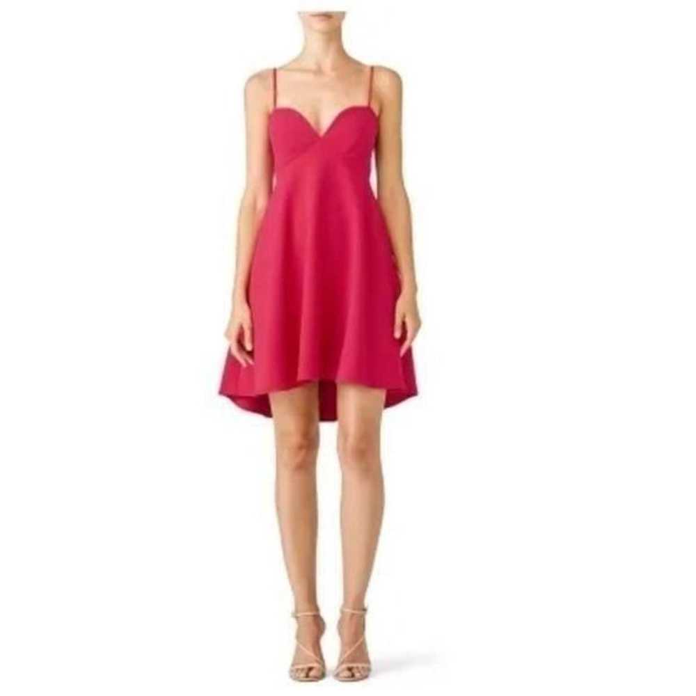 Black Halo pink mcadam mini dress size 8 - image 4