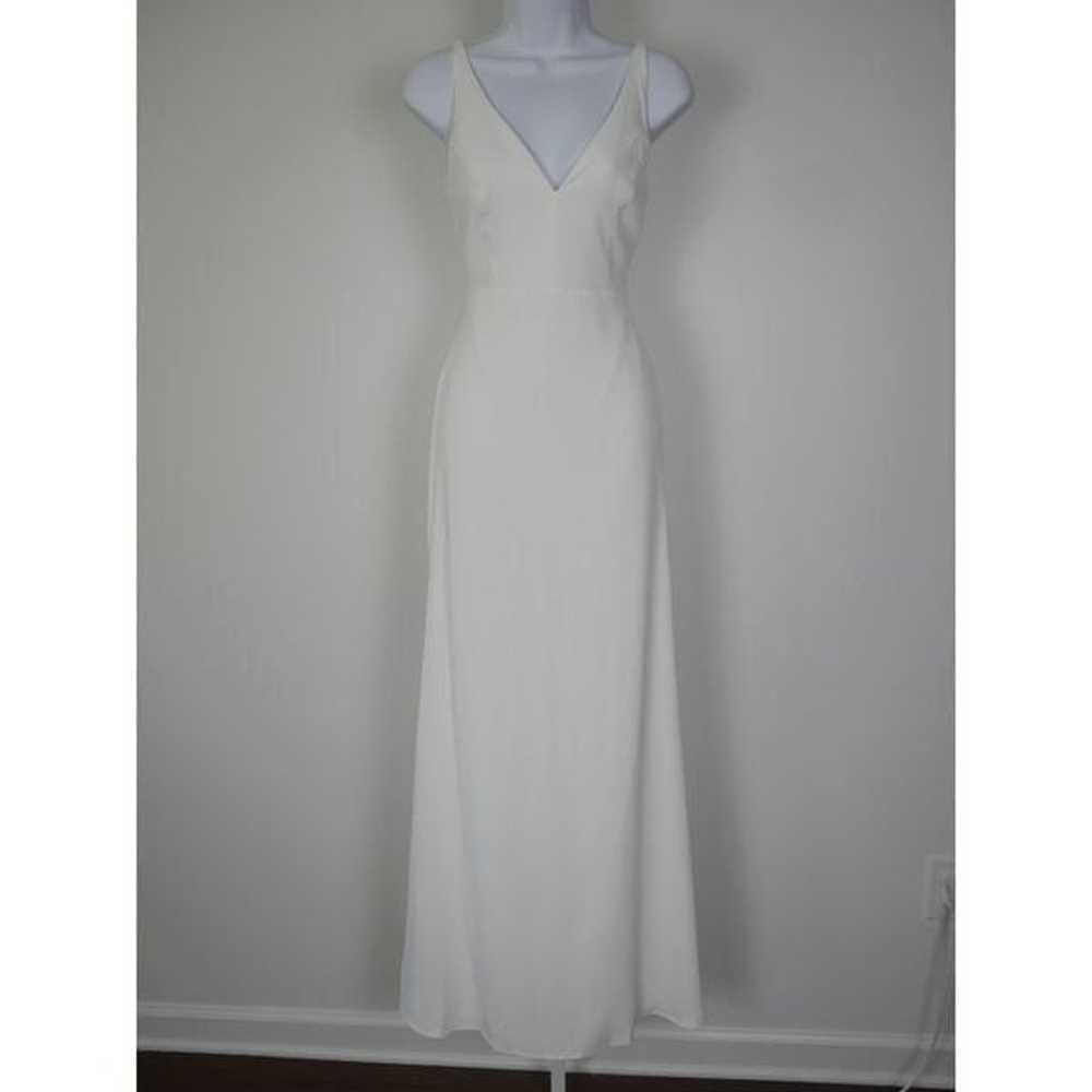 Lulu's White Button Back Sleveless Mermaid Maxi D… - image 2